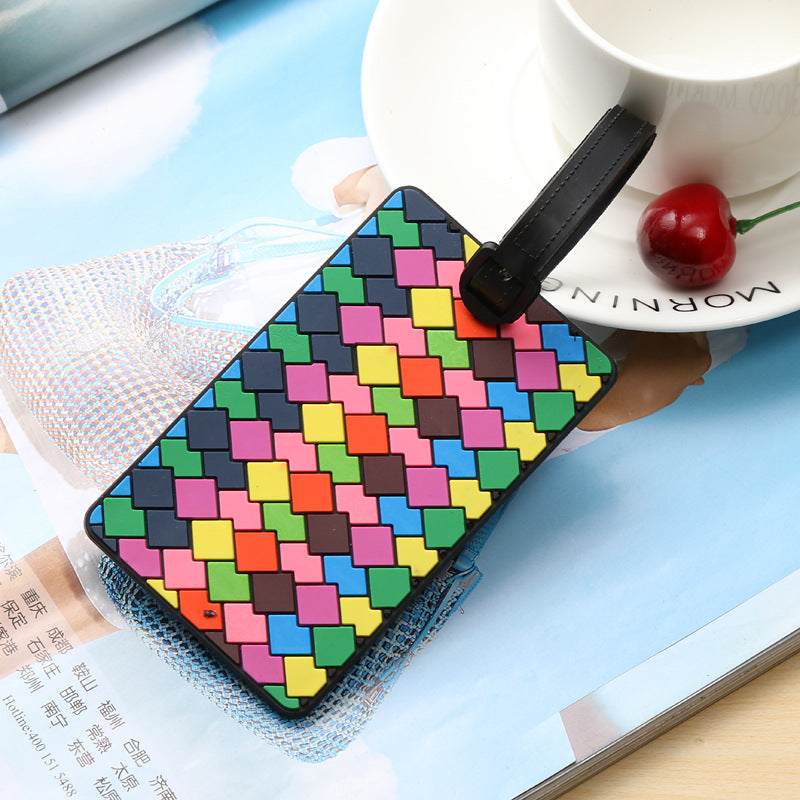 Unisex Vibrantly Patterned Travel Luggage Tag LoungeYard — product view 4