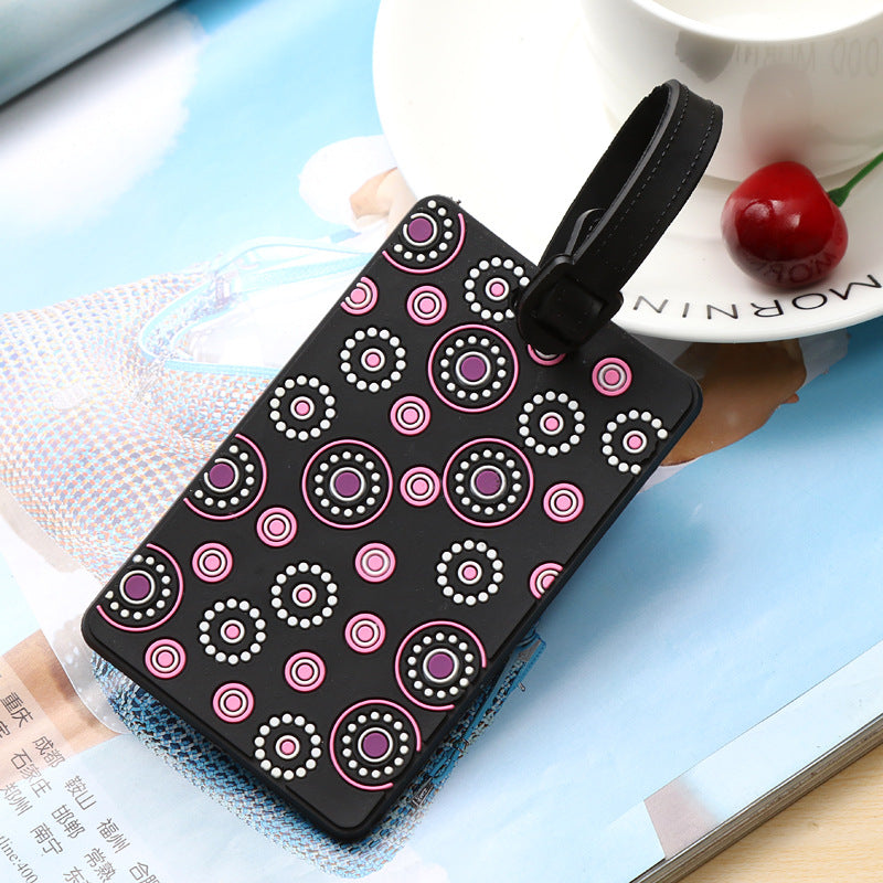Unisex Vibrantly Patterned Travel Luggage Tag LoungeYard — product view 5