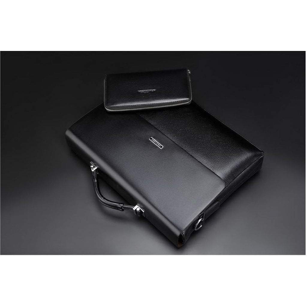 LoungeYard | New Business Mens Leather Briefcase — product view 6