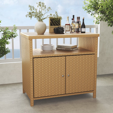 Lounge Yard 2-Door Steel Buffet Storage Cabinet