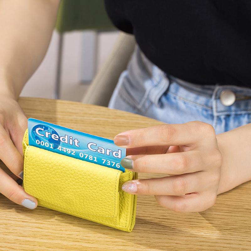 Handcrafted RFID wallet made of soft leather — product view 3