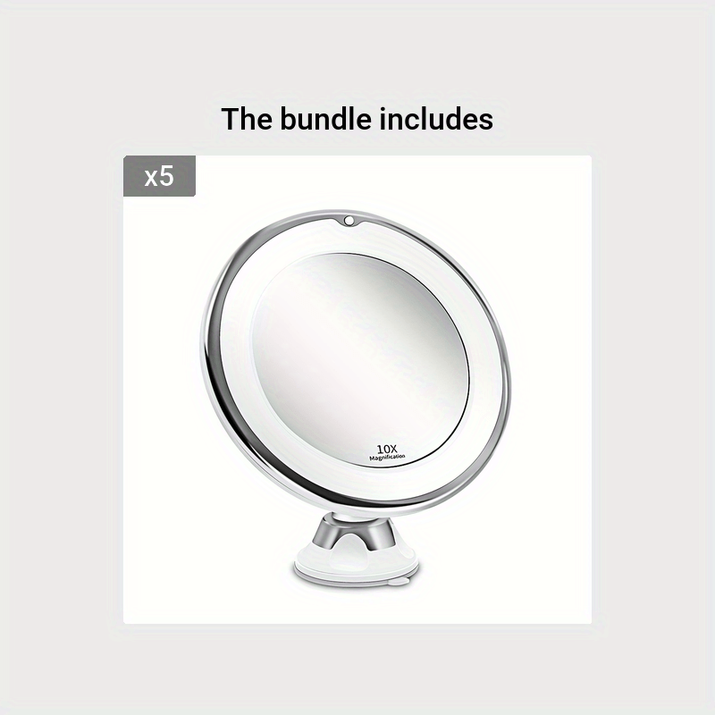 JESLED 10X – Rotatable Makeup Mirror with Lighting LoungeYard — product view 4