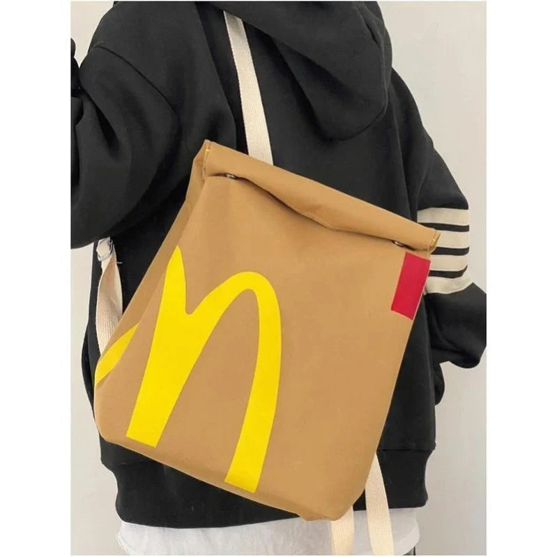 LoungeYard | Playful Arch Canvas Backpack — product view 2