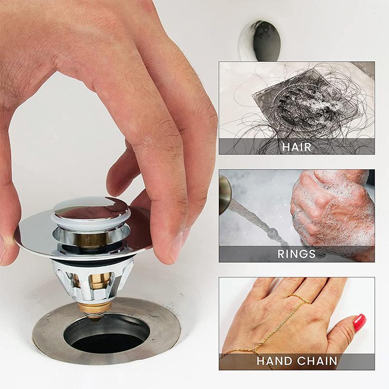 LoungeYard | Universal Stainless Steel Pop-up Drain Filter — product view 5