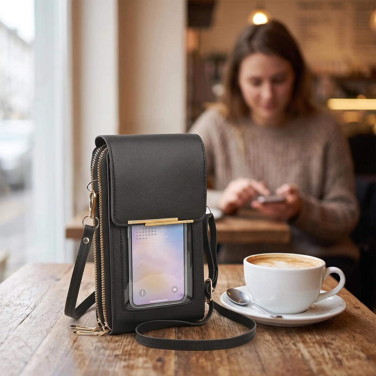 RFID Anti-Theft Phone Wallet LoungeYard — product view 3