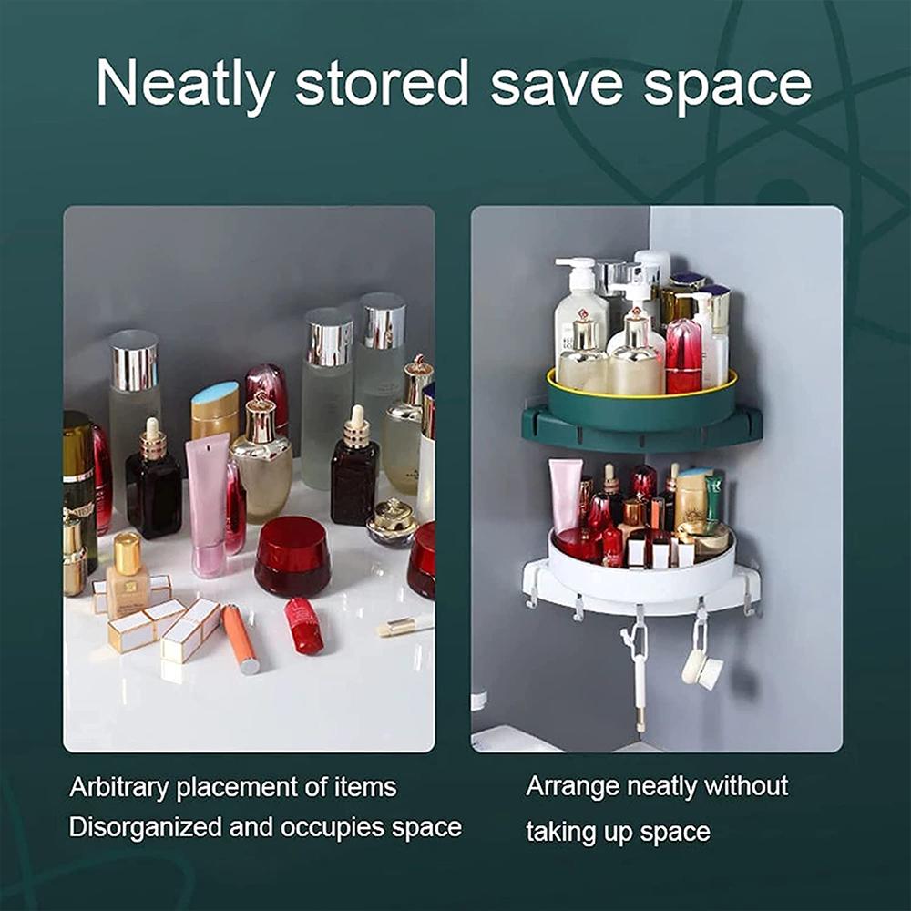 LoungeYard | Mounting-free rotatable bathroom organizer stand — product view 5