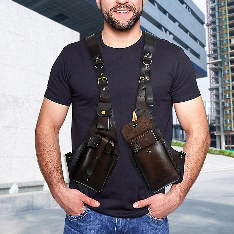 LoungeYard | Medieval Steampunk Retro Shoulder Bag with Shoulder Strap — product view 5