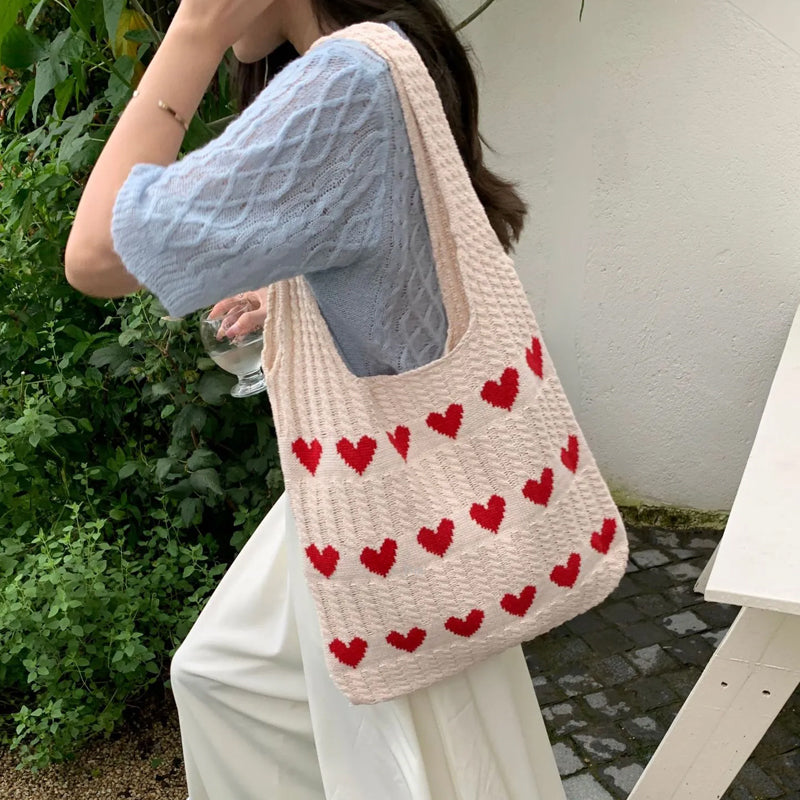 LoungeYard | Knit Love Tote Bag — product view 2