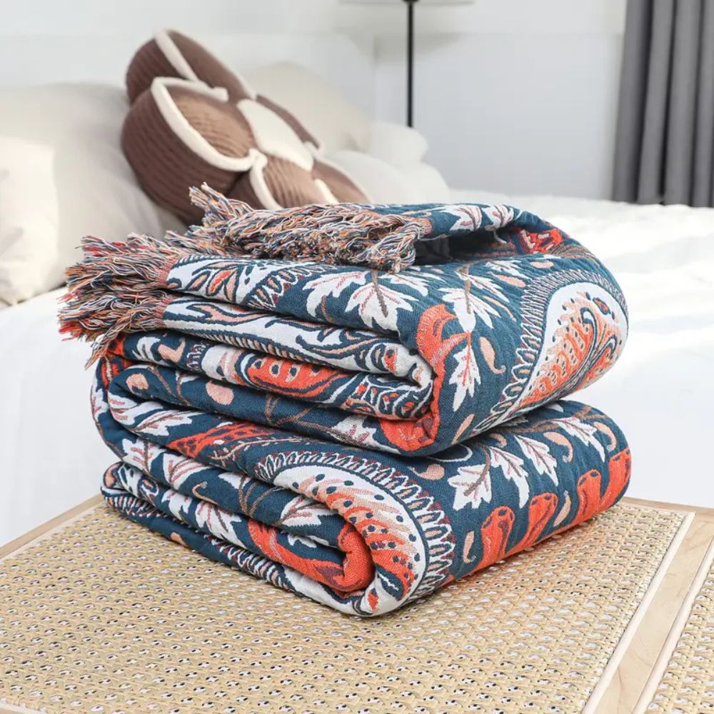LoungeYard | Soft Wander Tusk Cotton Blanket — product view 1