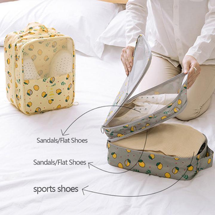 LoungeYard | Travel Shoe Bags, Foldable Waterproof Shoe Pouches Organizer — product view 2