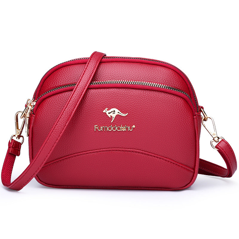 LoungeYard | Soft Leather Multi-Pocket Shoulder Bag — product view 1