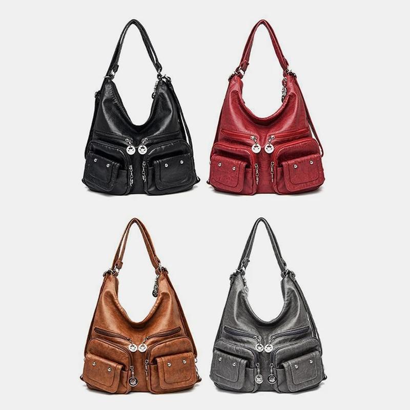 LoungeYard | Multi-Pocket Vintage Shoulder Bag — product view 1
