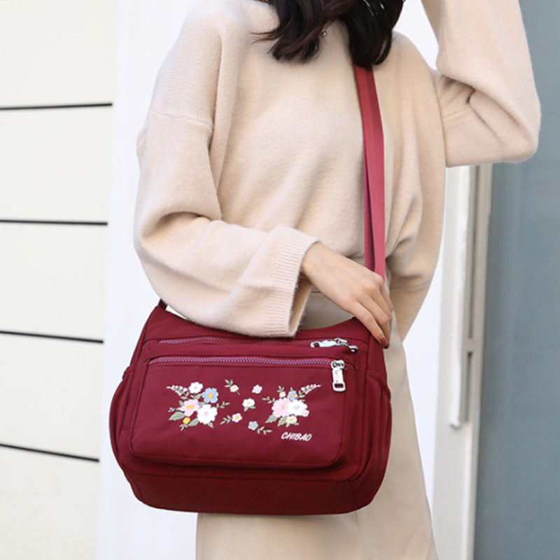 LoungeYard | Embroidered Flower Shoulder Bag — product view 6