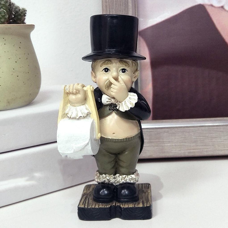 Gentleman Paper Towel Holder Decoration | LoungeYard — product view 5
