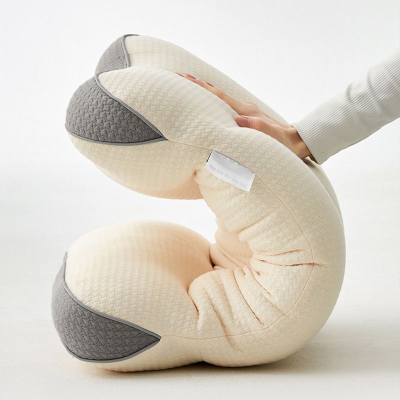 LoungeYard | Knitted Cotton Neck-support Sleeping Pillow — product view 5