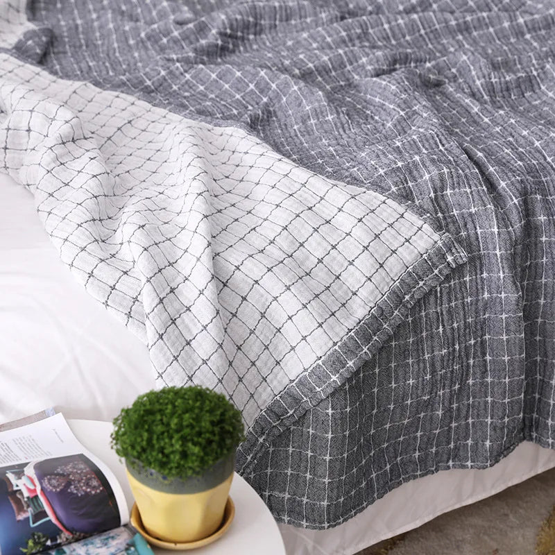 LoungeYard | Simple Casual Cotton Blanket - BreezyCotton — product view 2