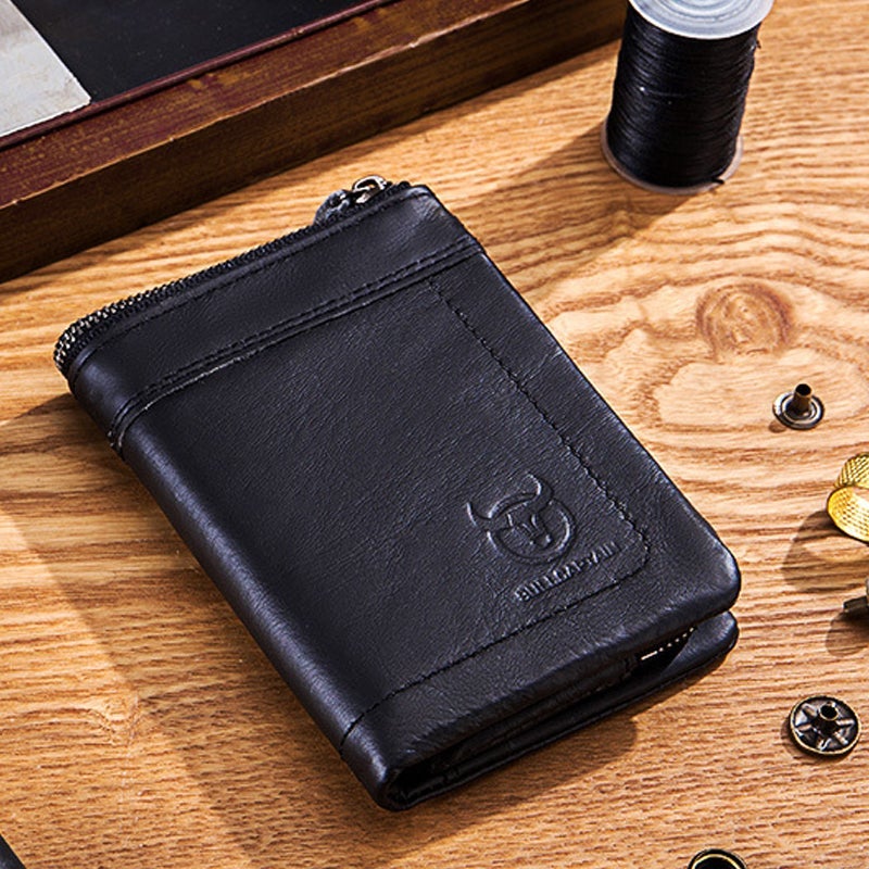 Wallet with multiple compartments Anti-RFID with coin pocket | LoungeYard — product view 1