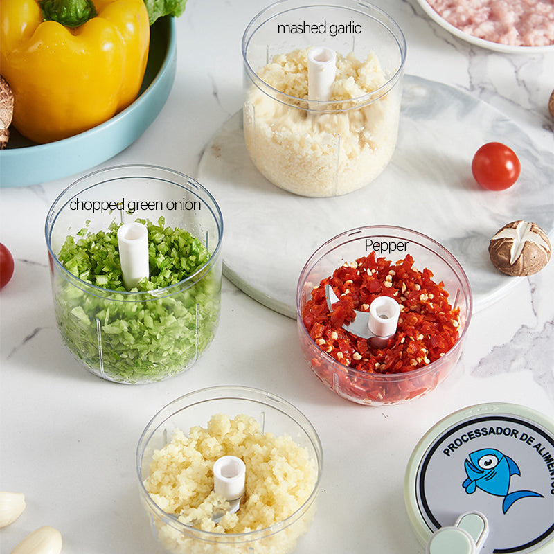 LoungeYard | Portable Manual Fast Garlic Vegetable Chopper — product view 4