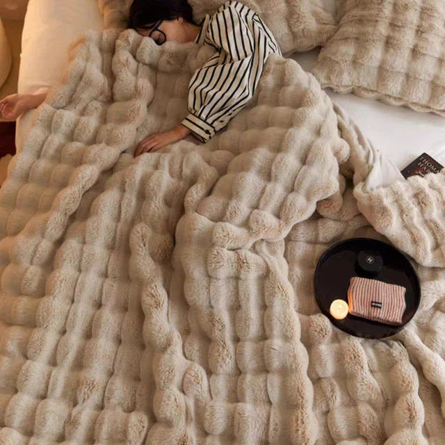 LoungeYard | Luxury Soft Fur Blanket - SnuggleFur — product view 5