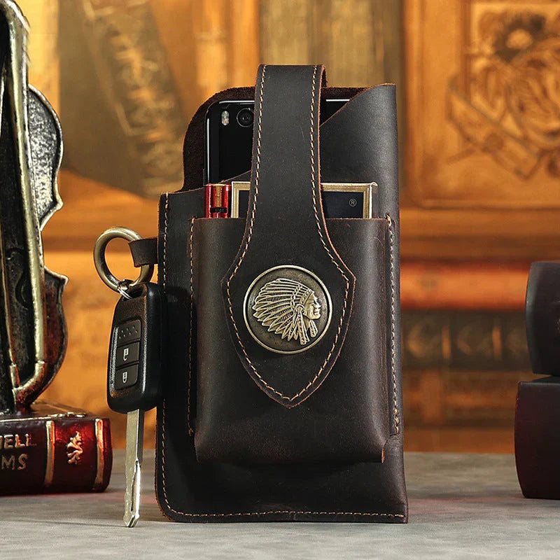 LoungeYard | Multifunctional Leather Mobile Phone Bag — product view 1