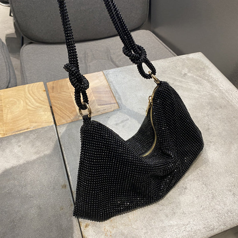 LoungeYard | Luxury Design Shiny Rhinestones Handbag — product view 4
