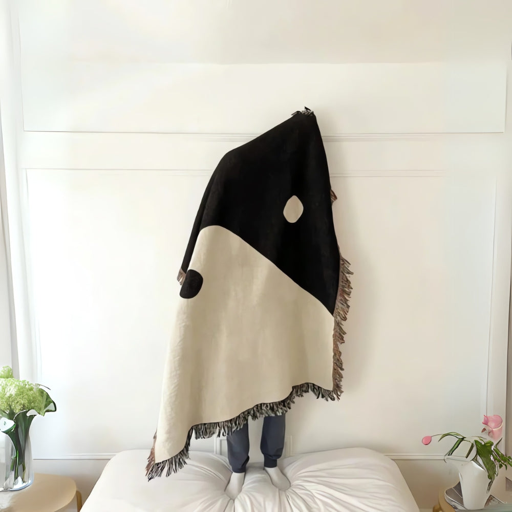 LoungeYard | Artistic Yin Yang Tapestry Throw Blanket — product view 4