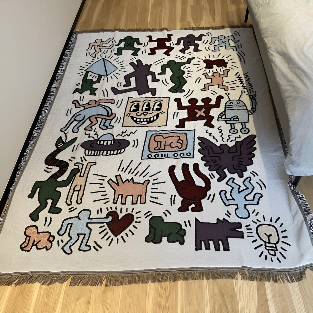 LoungeYard | Bold Expressions Tassel Blanket — product view 1