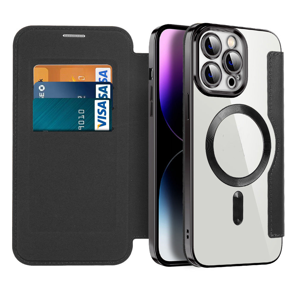 Magnetic Flip Phone Case | Card Slot & Shockproof Protection | Multiple Colors — product view 2