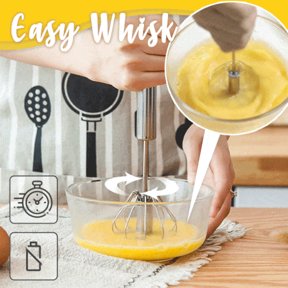 LoungeYard | Half-Automatic Whisk in Stainless Steel — product view 2