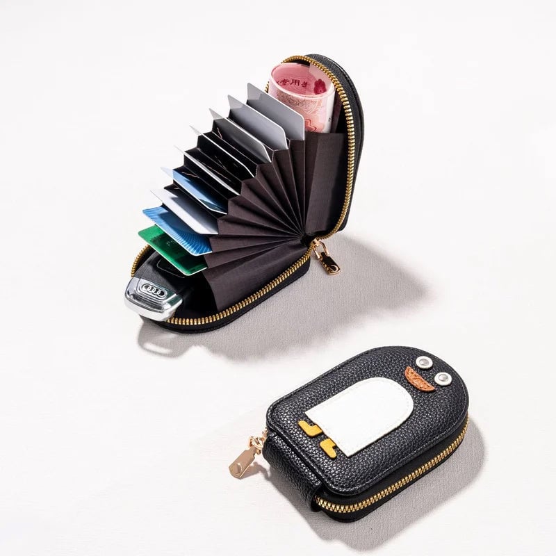 LoungeYard | Cute Penguins PU Credit Card Coin Wallet — product view 3