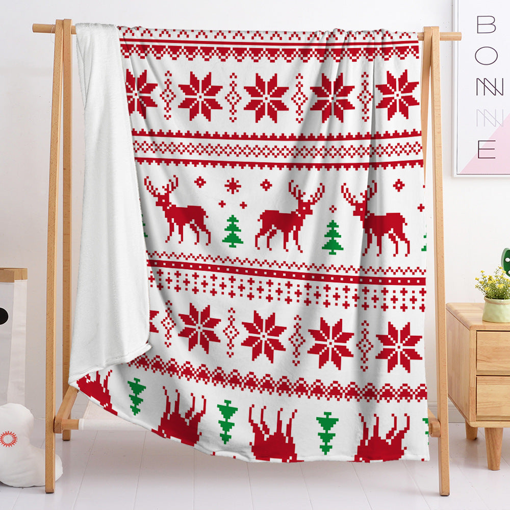 LoungeYard | Christmas 3D Digital Printing Flannel Blanket — product view 2