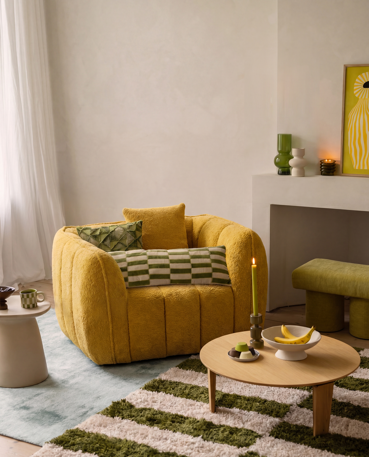 Melo Plush Accent Lounge Chair — product view 2