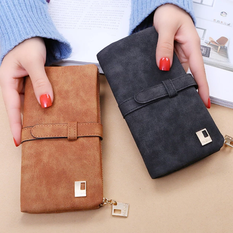 Long wallet with two compartments for women | LoungeYard — product view 2