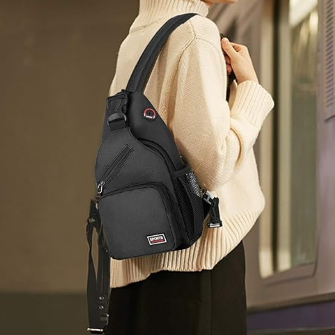 LoungeYard | Ladies Crossbody Bag - Canvas Outdoor Shoulder Bag with Multiple Carry Options — product view 2