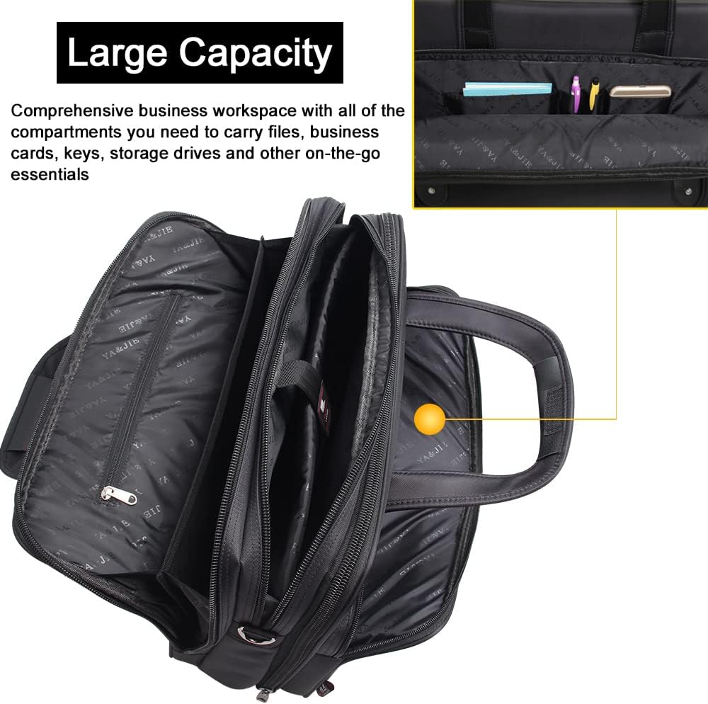 Men’s Canvas Laptop & Business Tote Bag | LoungeYard — product view 7