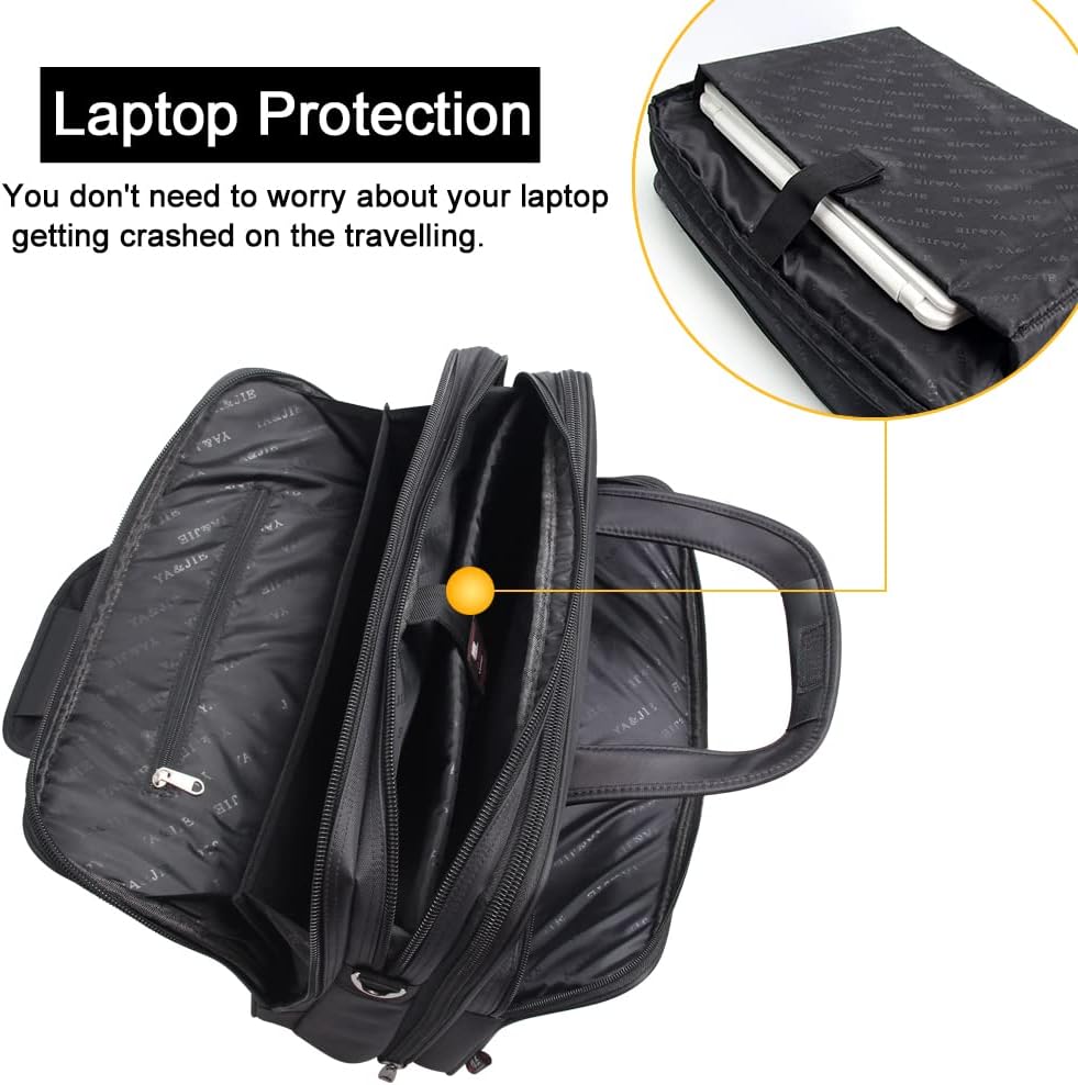 Men’s Canvas Laptop & Business Tote Bag | LoungeYard — product view 6