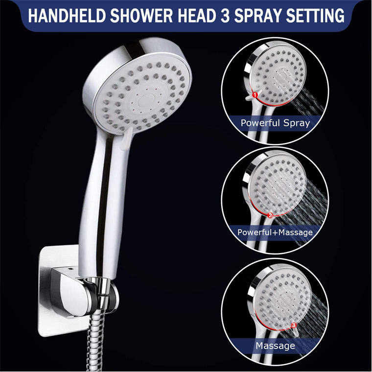 LoungeYard | Round Dual Shower Heads Traditional Style Wall Mounted Dual Shower — product view 3
