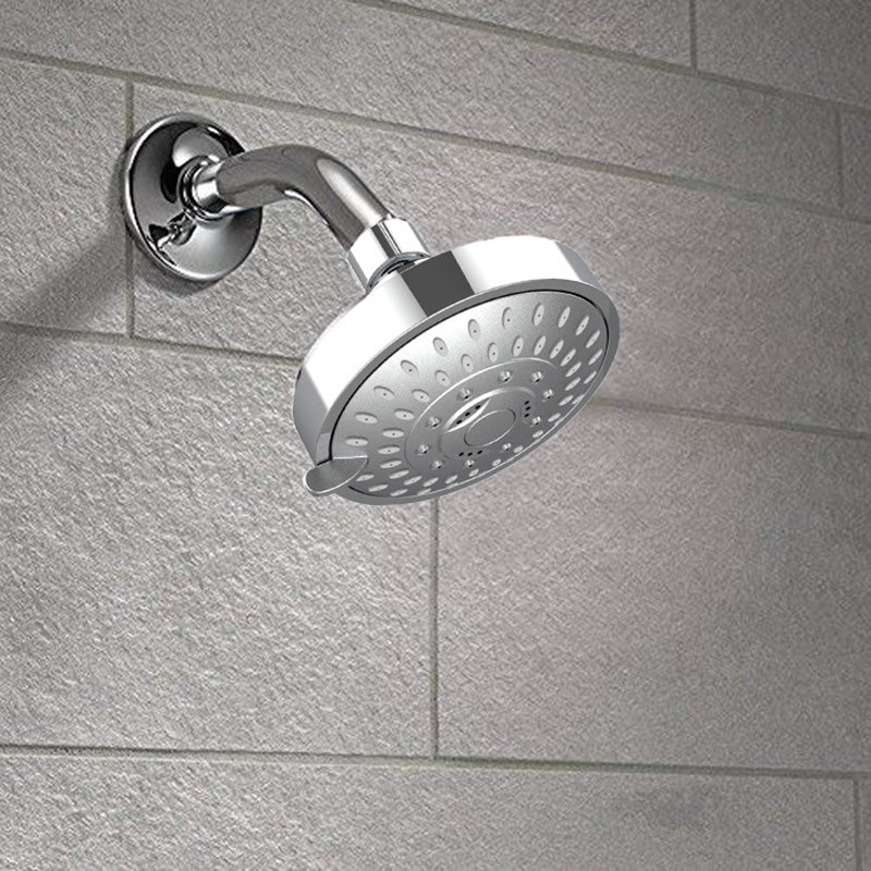 LoungeYard | Wall-mounted Metal Shower Head Modern Round Shower Head Fixed Shower Head — product view 1