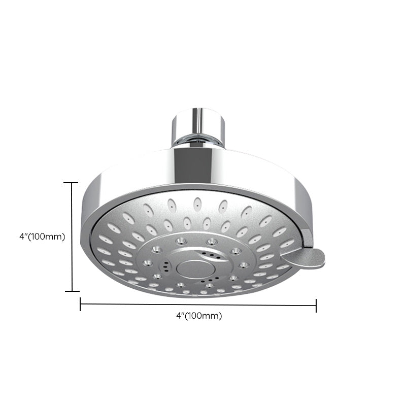 LoungeYard | Wall-mounted Metal Shower Head Modern Round Shower Head Fixed Shower Head — product view 3