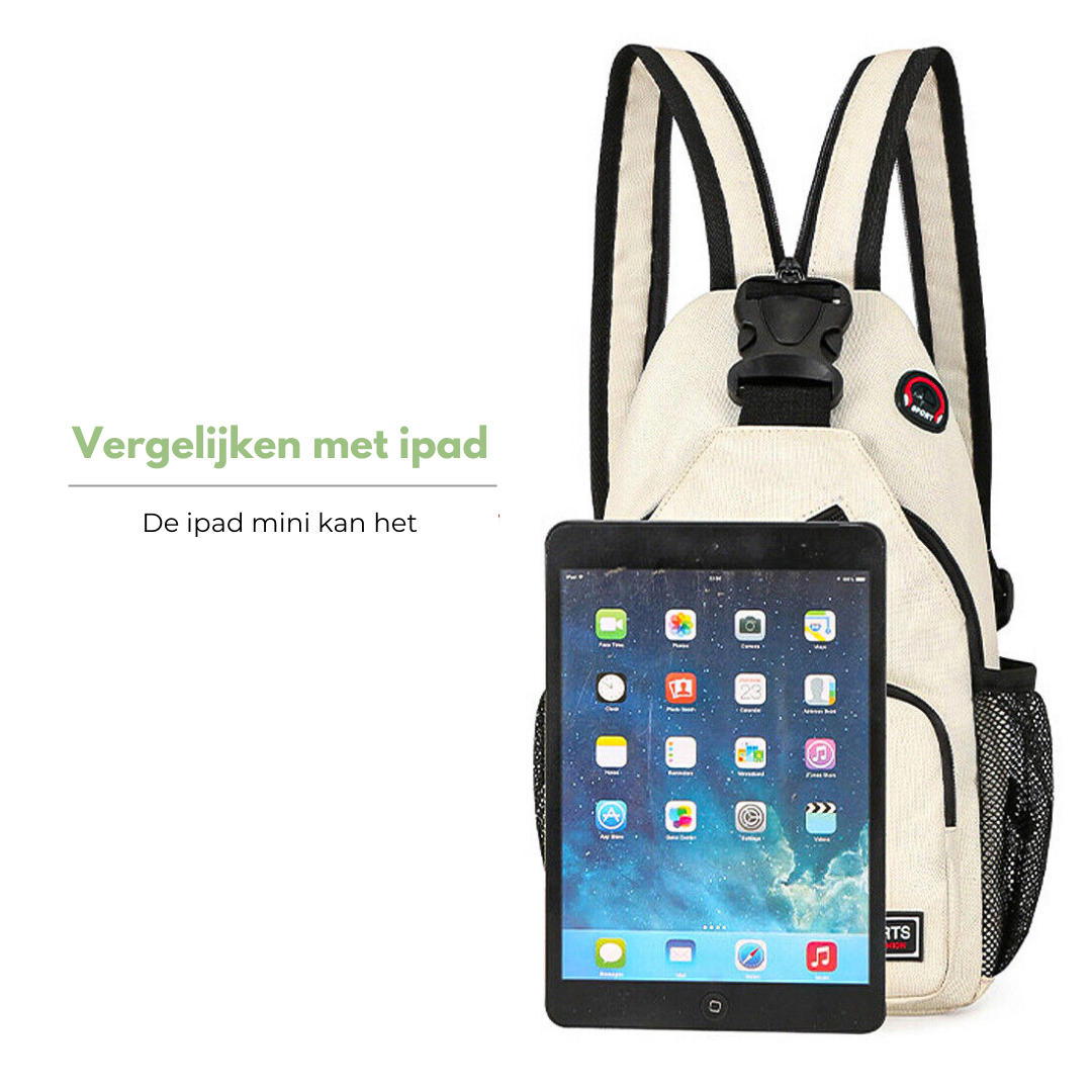 LoungeYard | Ladies Crossbody Bag - Canvas Outdoor Shoulder Bag with Multiple Carry Options — product view 4
