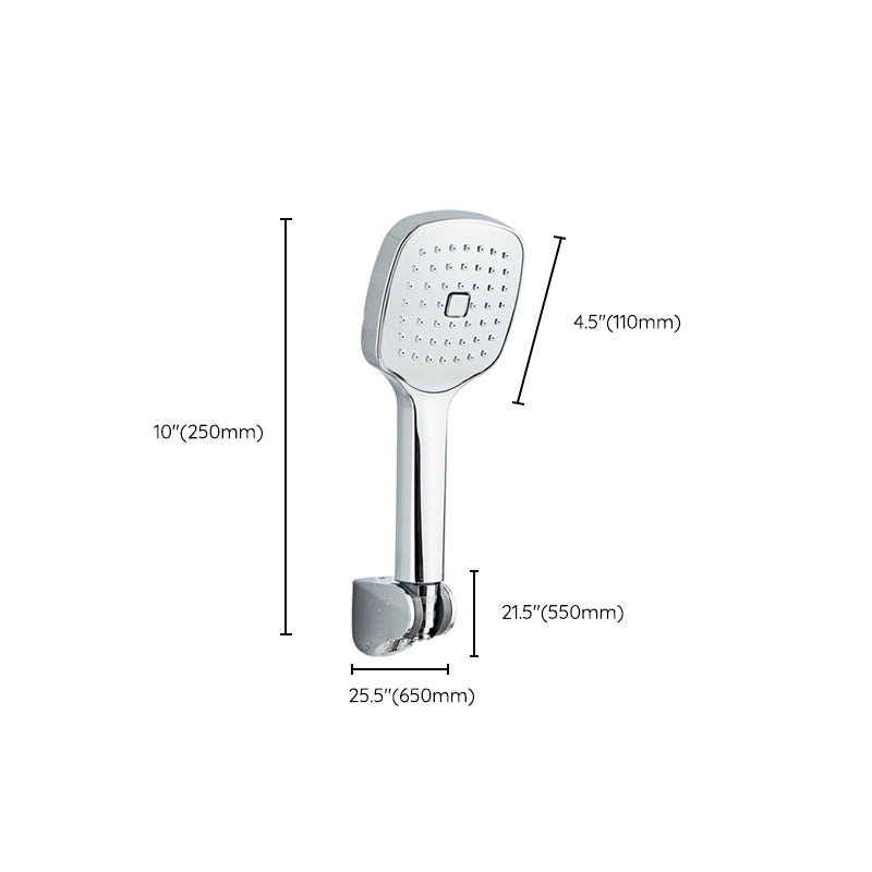 LoungeYard | Square Handheld Shower Head Modern Wall Mounted Handheld Shower Head — product view 4