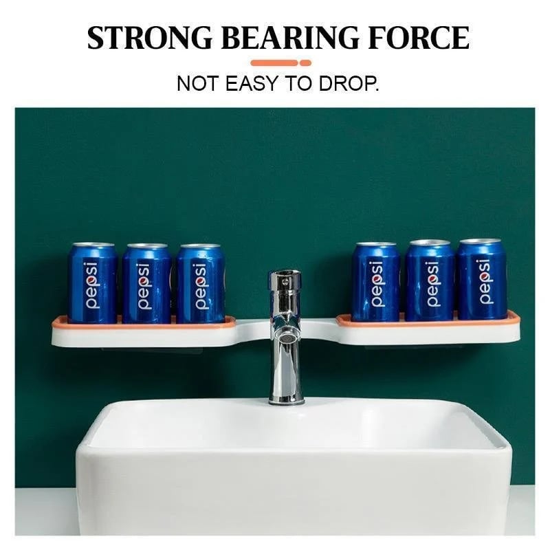 Rotating Bathroom Corner Shelf with Drainage Holes, Drill-Free — product view 4