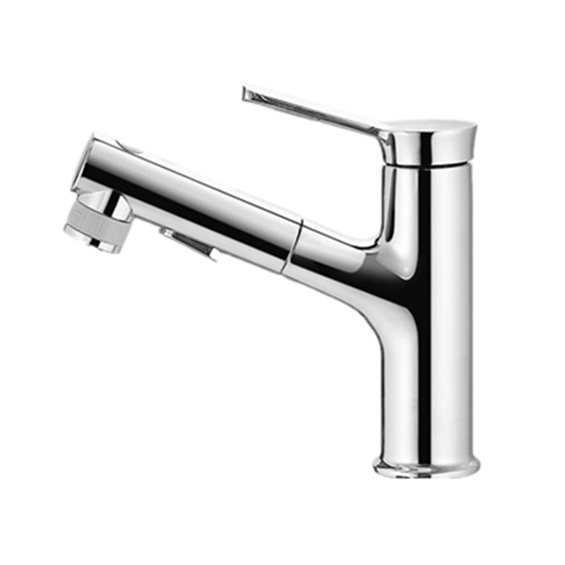 LoungeYard | Modern Design Bathroom Faucet Single Lever Mixer with Water Hose — product view 5
