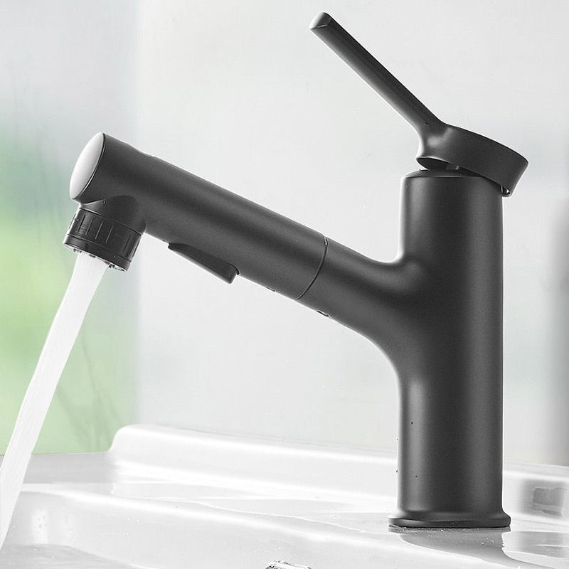LoungeYard | Modern Design Bathroom Faucet Single Lever Mixer with Water Hose — product view 6