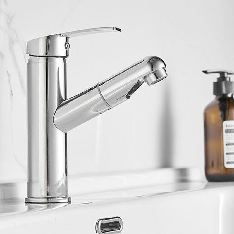 LoungeYard | Modern Design Bathroom Faucet Single Lever Mixer with Water Hose — product view 2