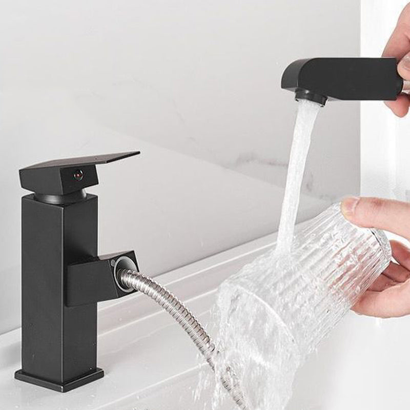 LoungeYard | Modern Design Bathroom Faucet Single Lever Mixer with Water Hose — product view 7