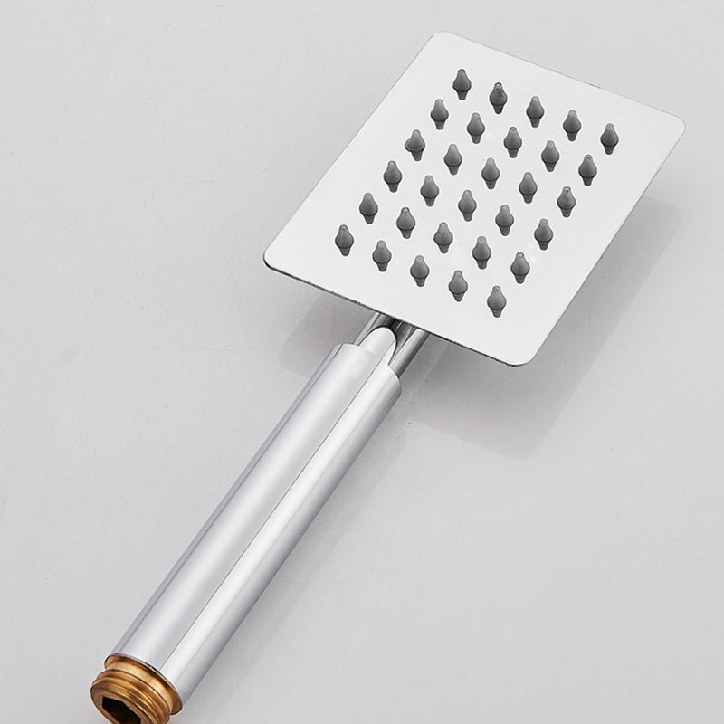 LoungeYard | Silver Square Double Shower Head Modern Water Filtration Wall-Mounted Shower Head — product view 4