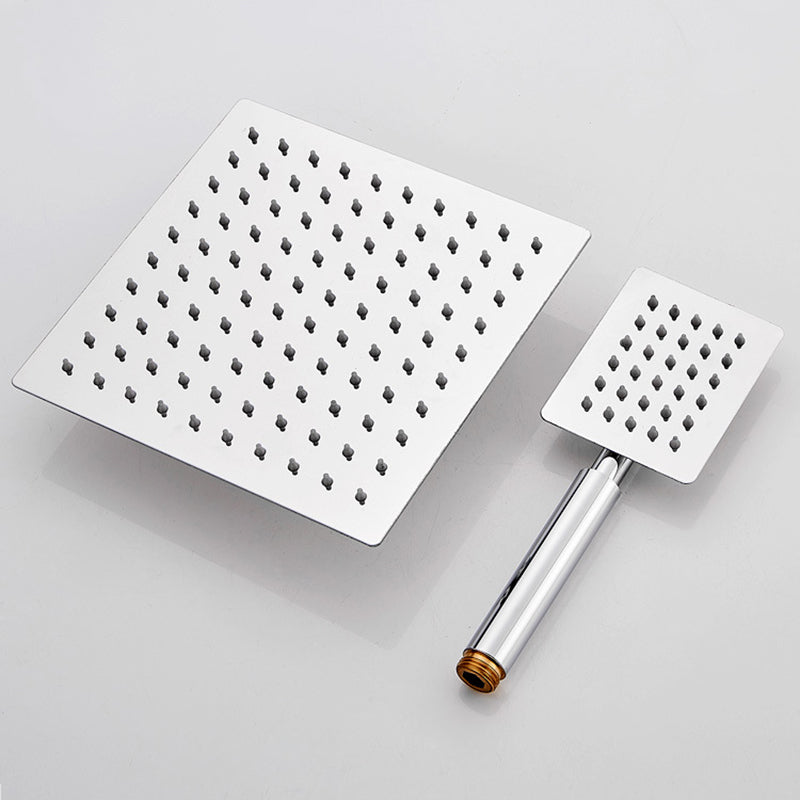 LoungeYard | Silver Square Double Shower Head Modern Water Filtration Wall-Mounted Shower Head — product view 6