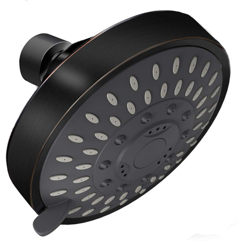 LoungeYard | Round metal shower head Traditional adjustable spray pattern shower head — product view 1