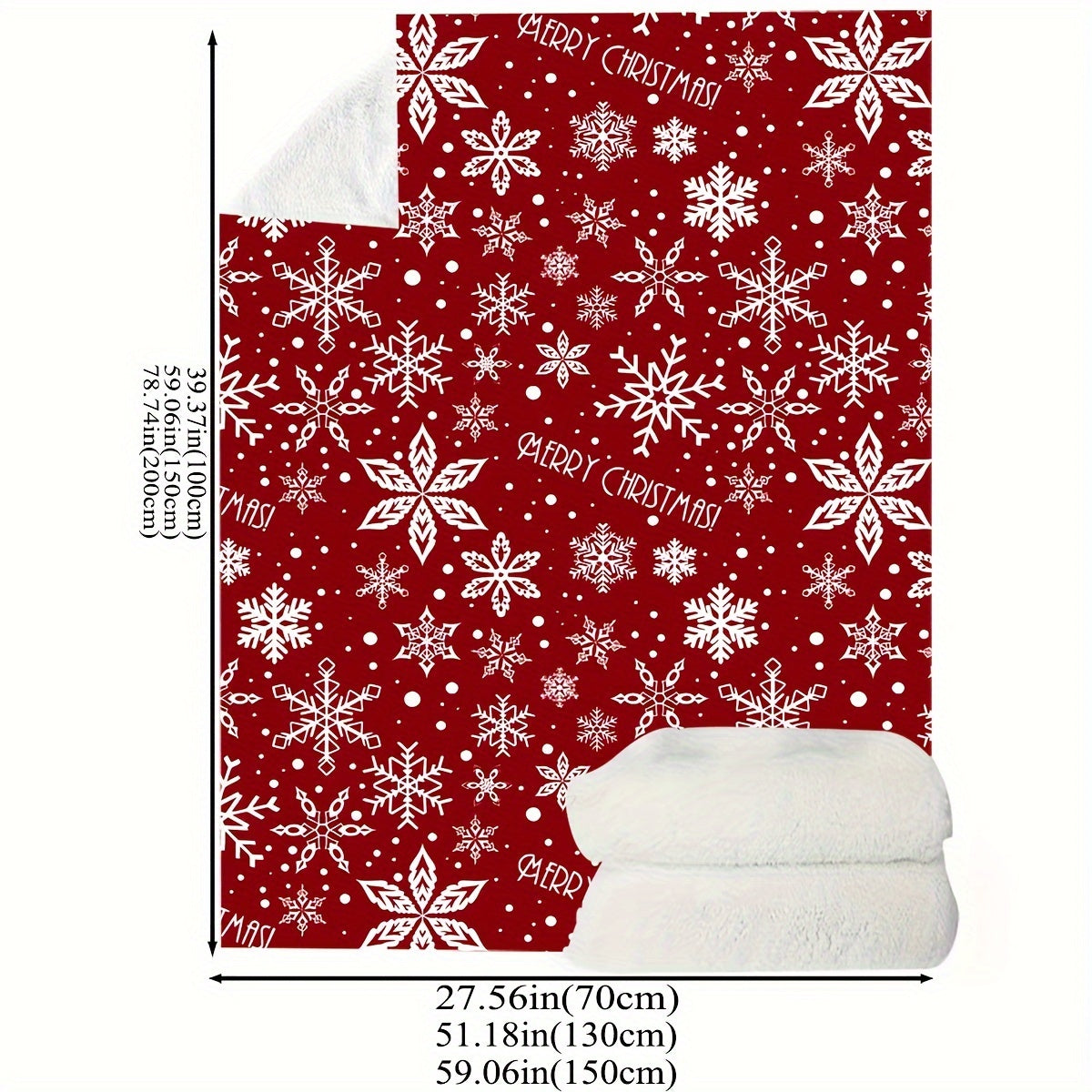 FestiveSnuggle - Luxury Christmas Fleece Blanket for the Holidays LoungeYard — product view 4